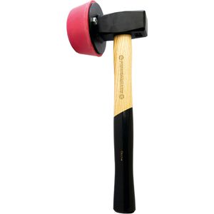 Peddinghaus Plattenverlegehammer komfort, rund, 2160g Kopfgewicht, Kopf-Ø 85mm, Eschenholzstiel
