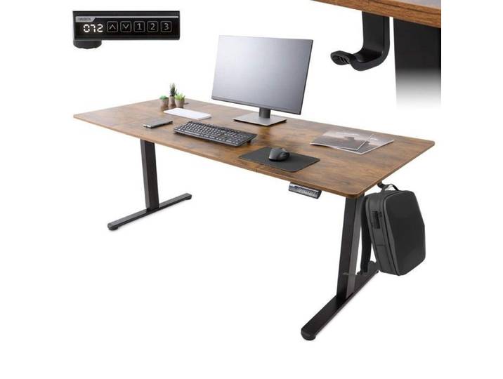 AREBOS Bureau électrique 160x80 cm réglable en hauteur avec fonction mémoire Bureau