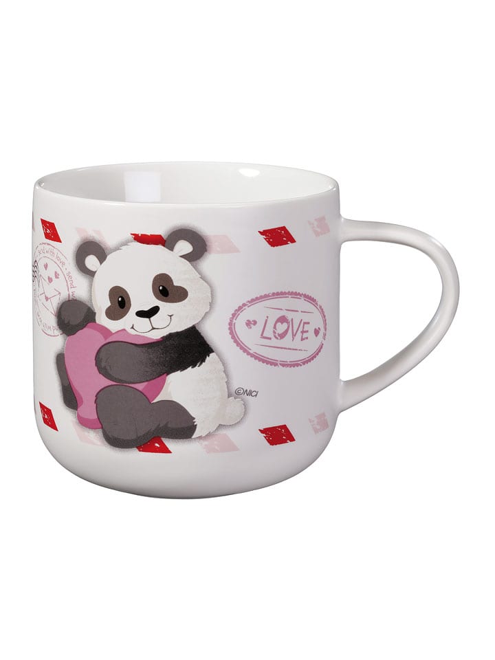 NICI Jumbotasse "Love Panda" in Weiß - 420 ml - onesize