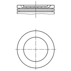 Kolben MAHLE 037 66 02 für Volvo 240 940 II