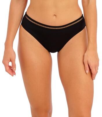 Plus Size Women's EAST HAMPTON MID RISE BIKINI BRIEF by Fantasie Swim in Black (Size L)