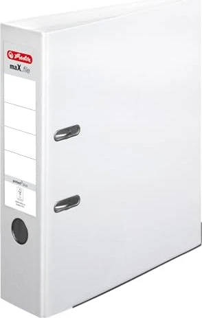 herlitz Ordner maX.file protect plus, Rückenbr.: 80 mm, weiß
