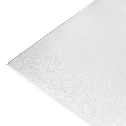 KARAT Tischfolie Imperial Transparent Mattiert mit abgeschrägter Kante 135 x 135 cm