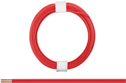 Donau Elektronik 114-00 Litze 2 x 0.08mm² Rot 5m