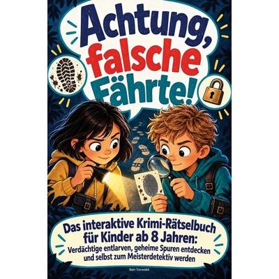 Achtung, falsche Fährte! Das interaktive Krimi-Rätselbuch für Kinder ab 8 Jahren, Taschenbuch von Ben Torwald, Lupenclub Verlag, 978-3-911123-53-2