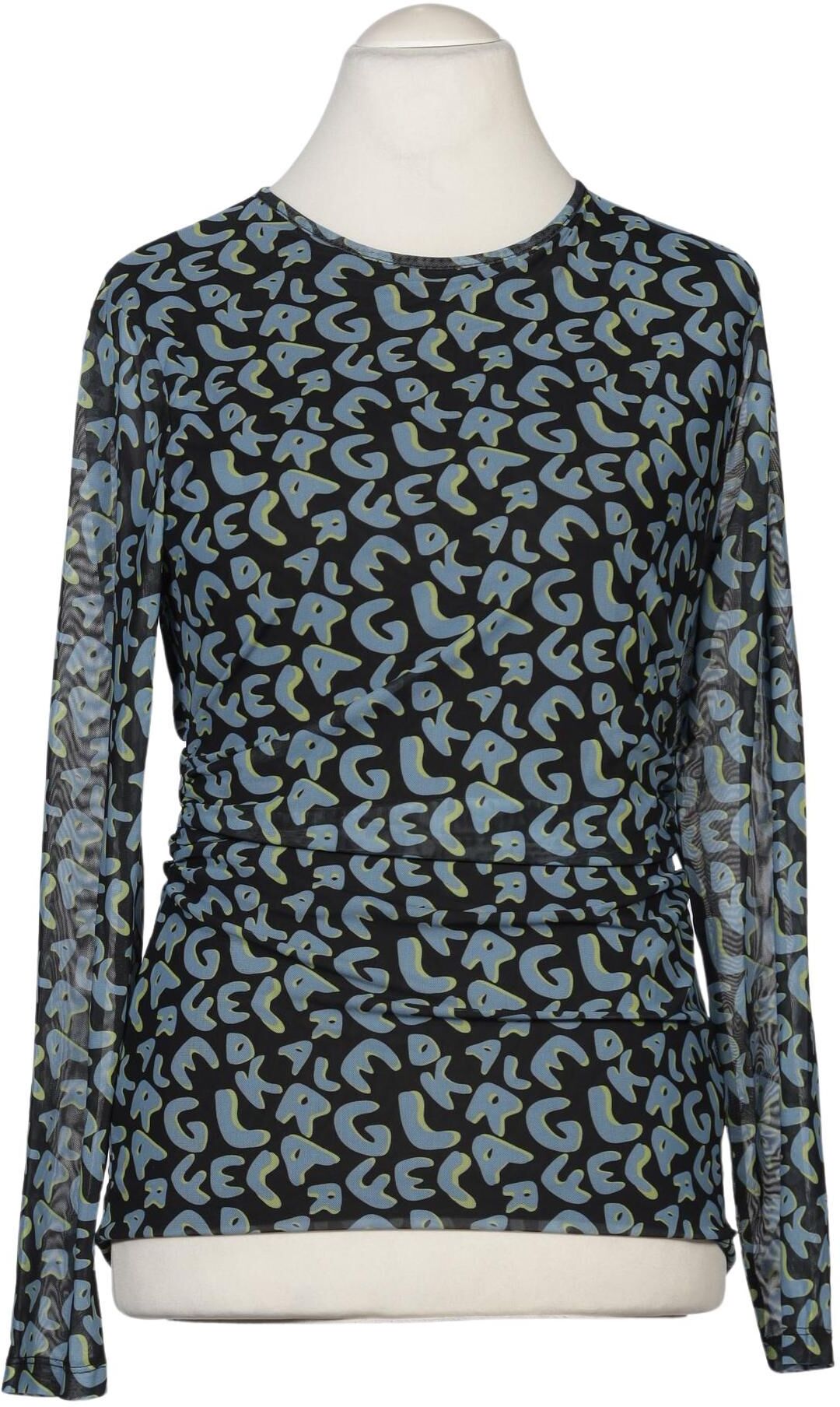 Karl by Karl Lagerfeld Damen Bluse, Mehrfarbig, Gr. XL, Synthetik / Elasthan - Second Hand