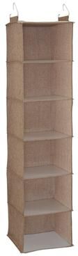 Household Essentials 6 Shelf Hanging Closet Organizer