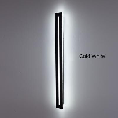 Silver Stone Store Garden Light Decoration, LED Long Wall Sconce Lamp, Outdoor Sconce Luminaire For Exterior Lighting cold White 60cm(23.6inch)