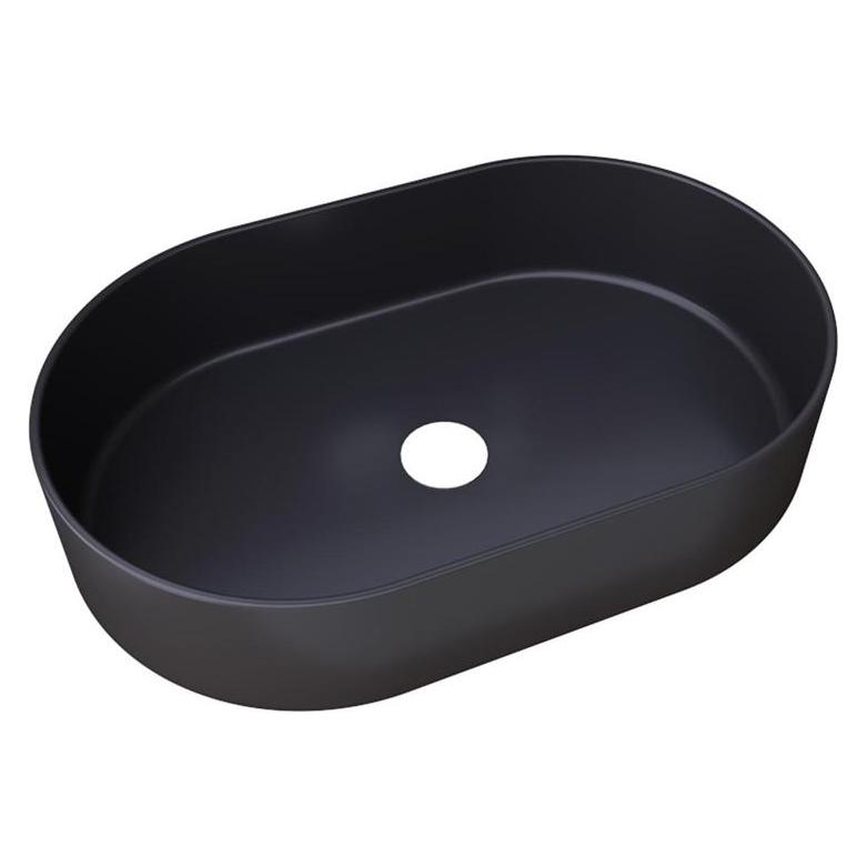 Masterjero WASHBASIN TRAPANI 600X380X125 MATT BLACK (45406311)