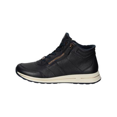 Sneaker ARA "Ara Sneaker Leder", Damen, Gr. 40, blau, Leder, Schuhe Sneaker