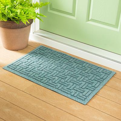 Evergreen "20"" x 30"" Waterhog Indoor/Outdoor Rug, Basketweave - 20"" x 30"" Rectangle"