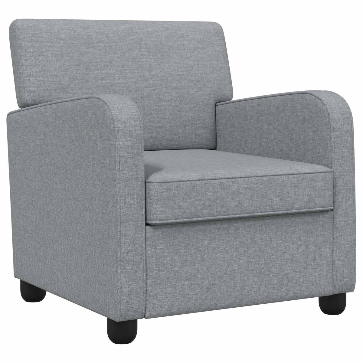 vidaXL Moderne Lounge Fauteuil - Lichtgrijs - Stof