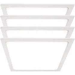 4er Set LED Aufbau Leuchte Decken Panel weiß Wohn Arbeits Zimmer Beleuchtung ALU Lampe Ultra Slim