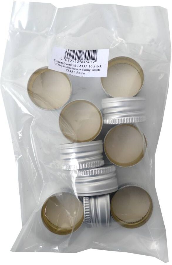 Vina Schraubverschluss Kunststoff Ø 28 mm gold/silber 100 Stück