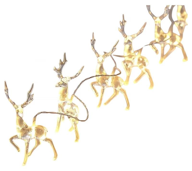 Ruhhy 24955 Sobi lichtgordijn met 10 warm witte LED-lampjes