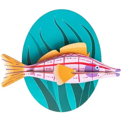 WANDDEKO Langnasen-Falkenfisch 20/4 cm