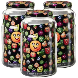Ritzenhoff & Breker Smile Vorratsglas 2,65 l 3er Set