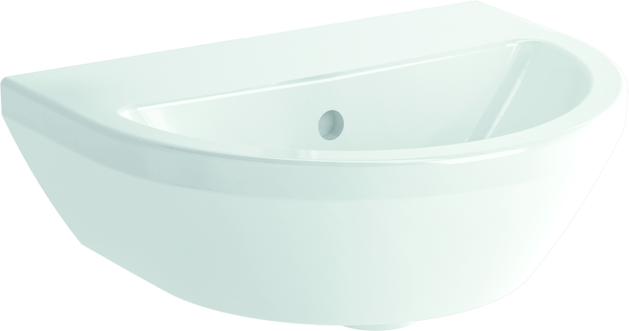 VitrA Integra Handwaschbecken 7065L003-0012 45x36cm, weiß, mit Überlauf/ohne Hahnloch
