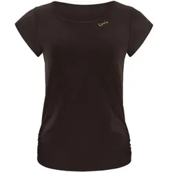 WINSHAPE Damen Functional Light and Soft Kurzarmshirt AET130LS, Größe S in Braun Braun