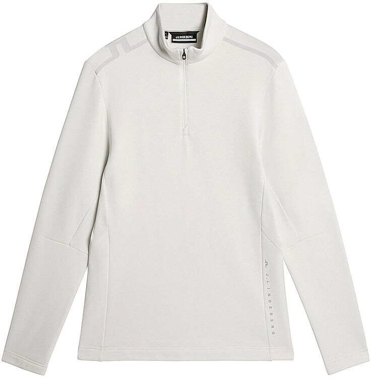 J.Lindeberg Damen Unterzieh Zipshirt  Vinnie Quarter Zip Mid Layer  hellgrau   M B