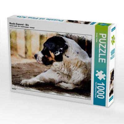 CALVENDO Puzzle Mastin Espanol - Mix 1000 Teile Puzzle quer | 1000 Teile Lege-Größe 64 × 48 cm Foto-Puzzle für glückliche Stunden
