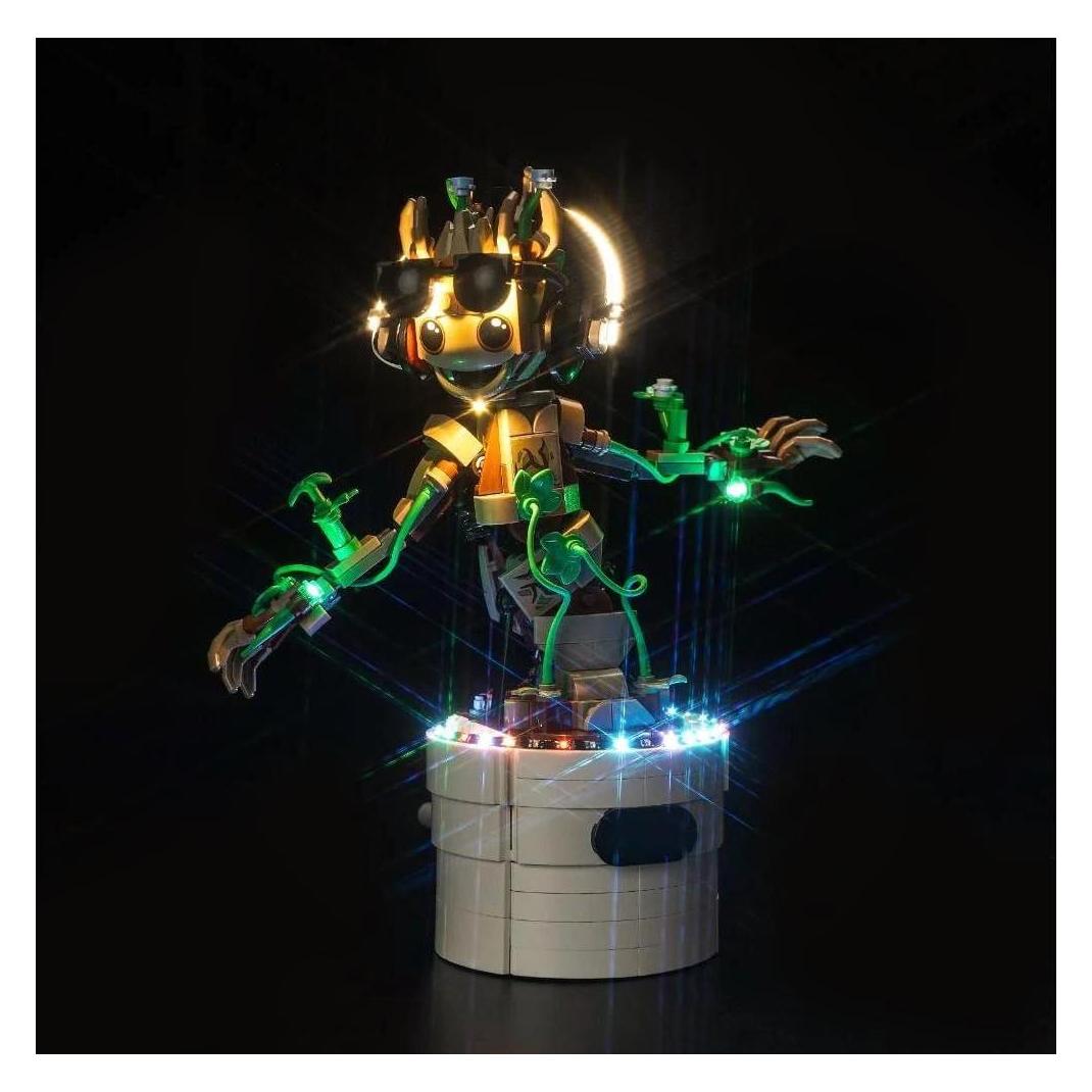 BrickBling LED Licht Set für LEGO Marvel: Tanzender Groot (76297) (P72201)