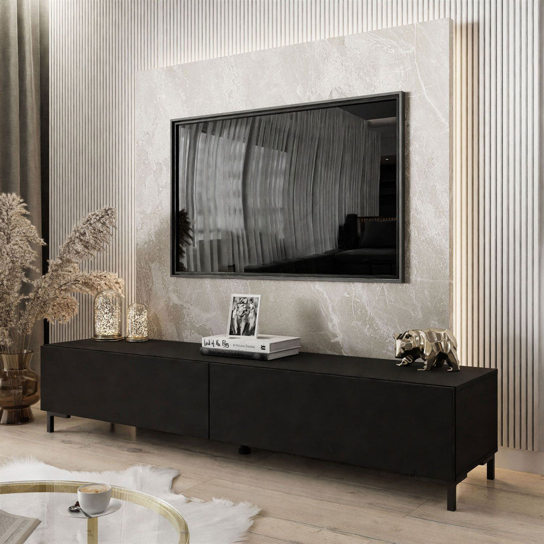 Fairmont Park Loman TV Stand for TVs up to 75" Black 75"