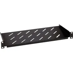 Legrand Linkeo fixed shelf flagged on 2 uprights 19 inches 2U deep, Serverschrank Zubehör, Schwarz