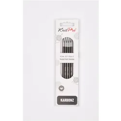 Knitpro Nadelspiel Sockennadeln Karbonz / 5 Stück, Nadel