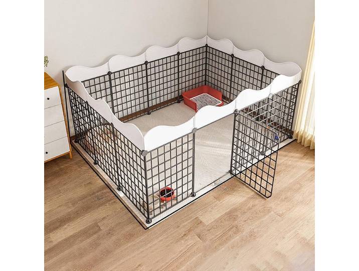 Clôture pour chien, petit chien, Teddy, barrière intérieure, combinaison gratuite, porte d'isolation, Style Cage pour chien