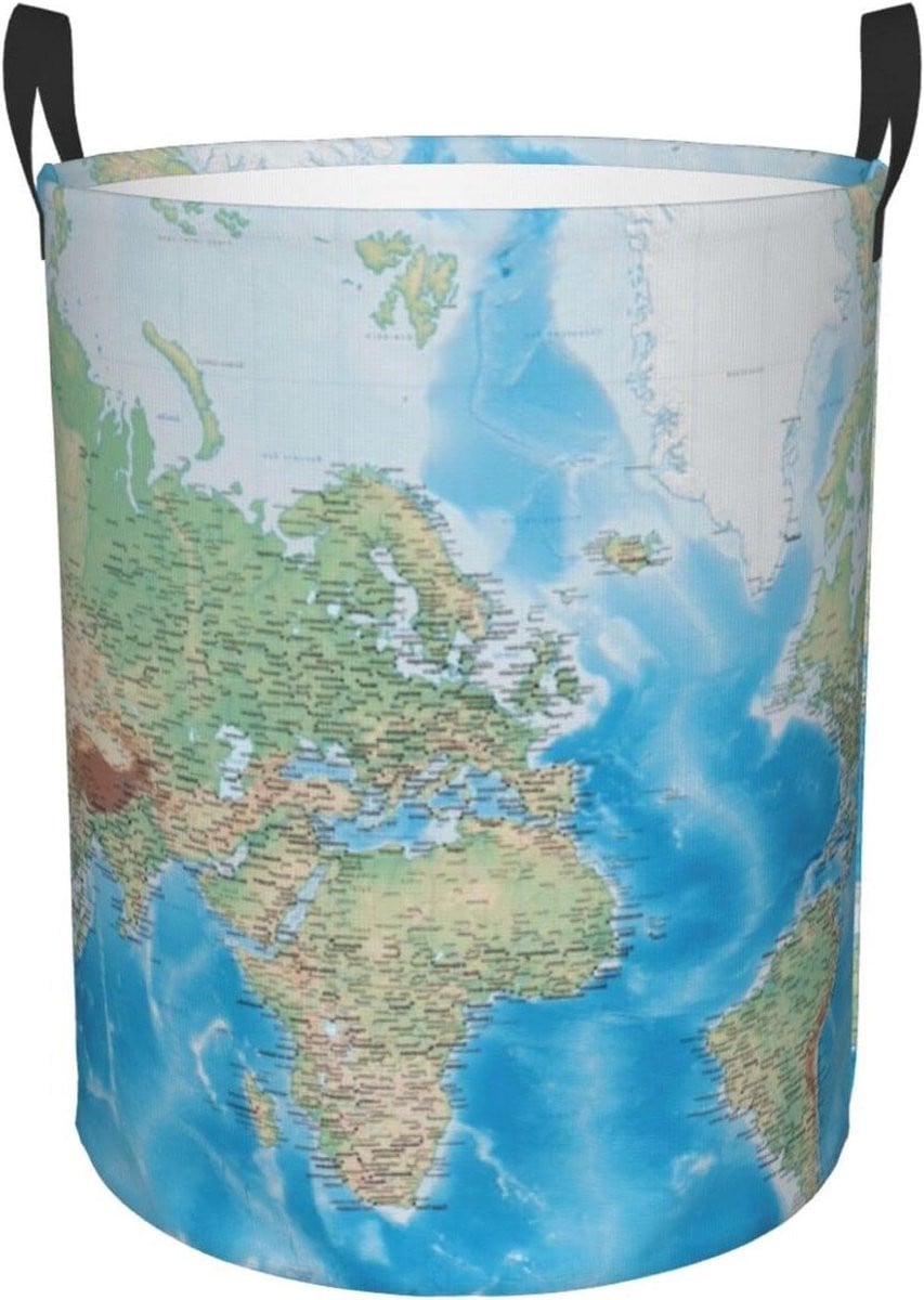 Zwarte Wasmand voor het opbergen van kleding, 40 x 50 cm