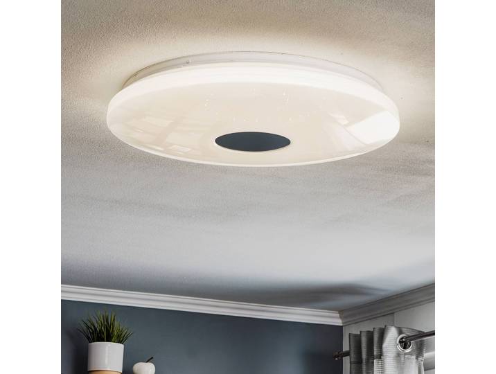 JUST LIGHT. GmbH Deckenleuchte mit Bewegungsmelder Lavinia, weiß / opal, für Flurbereich, Kunststoff, Modern