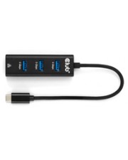 Club 3D USB TYPE-C 3.2 GEN1 TO 3 PORTS TYPE-A HUB WITH GIGABIT ETHERNET Digital/Daten Netzwerk (CSV-1549)