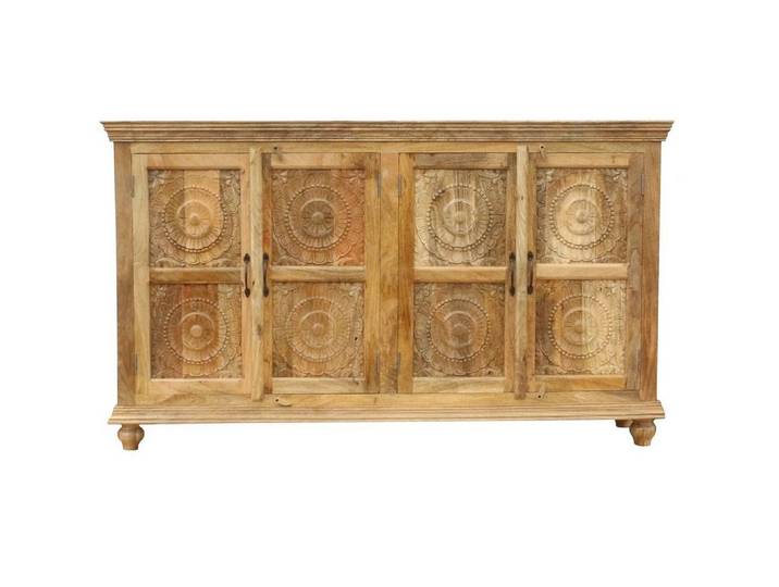 Oriental Galerie Unterschrank Natur Sideboard Konsole Desna Indien 180 cm Indien Handarbeit