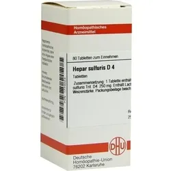 HEPAR SULFURIS D 4 Tabletten 80 St