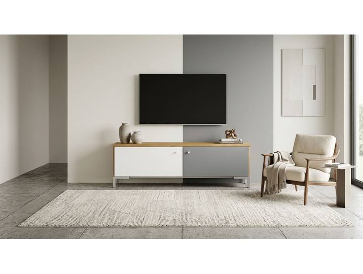 Commode basse sur mesure Pickawood Chêne Naturel huilé