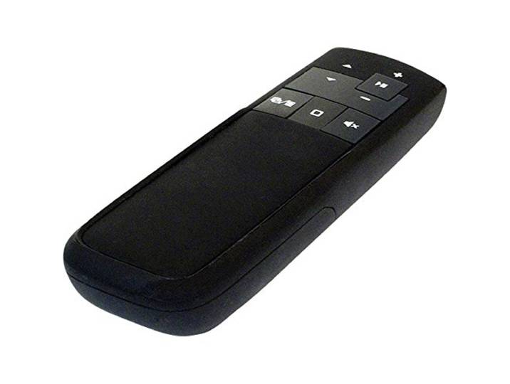 LogiLink Draadloze (draadloos) Presenter 2,4 GHz met rode laserpointer en functietoetsen (Play/Stop, volume +/, vooruit/achteruit, etc.), tot 15 m, zwart