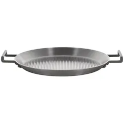 Alessi Convivio Grillpfanne Edelstahl, Pfanne + Kochtopf, Silber