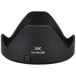 JJC LH JDC100 zonnekap (Canon LH DC100 + Canon FA DC67B filter adapter ring), Gegenlichtblende, Schwarz
