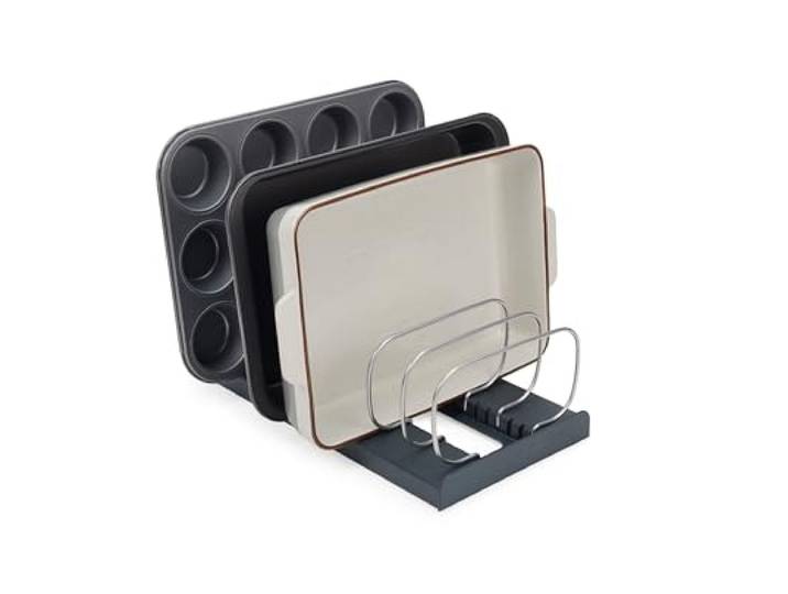 Joseph Joseph DrawerStore Organisateur Cuisine\, Support Plateaux de Cuisson\, Casseroles\, Couvercles\, Planches à Découper\, avec 7 Compartiments Réglables