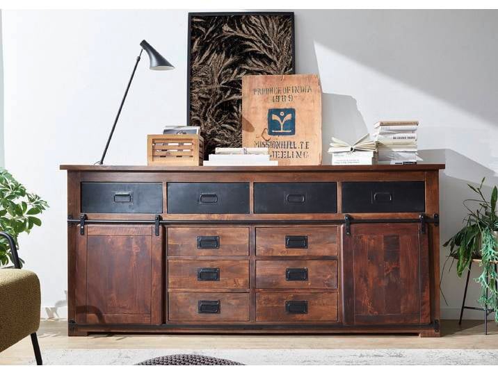 Sideboard 200x90cm 'Bayamo' Mango & Eisen