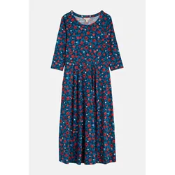 Seasalt Cornwall Veronica Damen Kleid Blau Rot Blumen GOTS Organic