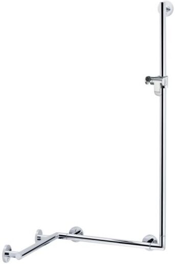 Keuco Duschhandlauf Plan Care 34908014611 mit Stange, verchromt, 400/600/1182mm, mit Halter
