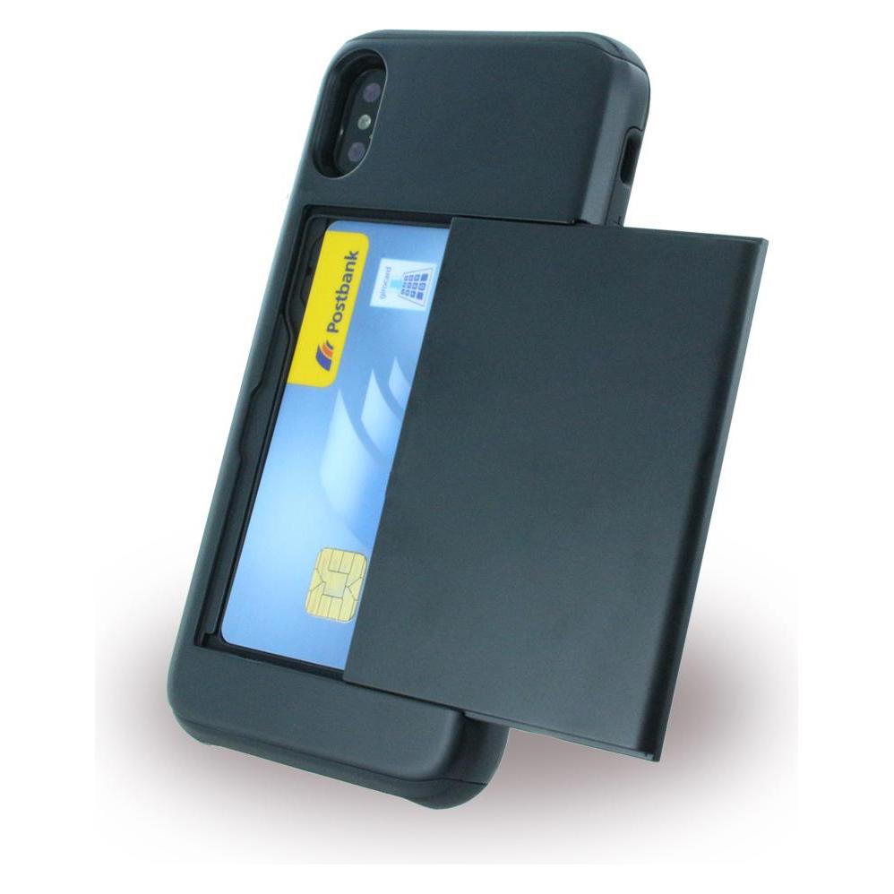 cyoo Slid Style - Karten Fach Hardcover - Apple iPhone X - Schwarz (CY119438)