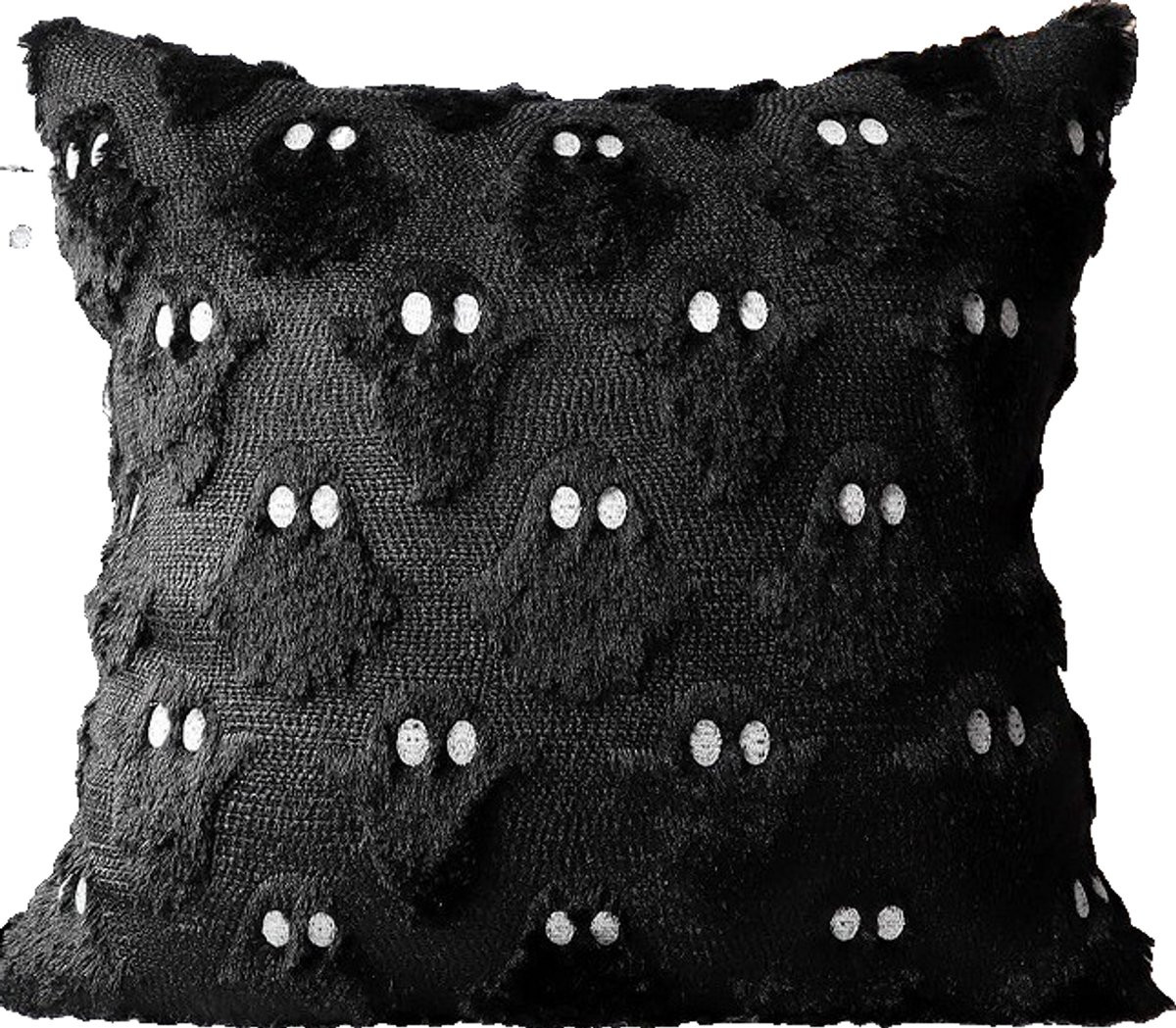 Zachte imitatiebont kussenhoes karamel - 45 x 45 cm - Pluche fluwelen decoratieve kussenhoes