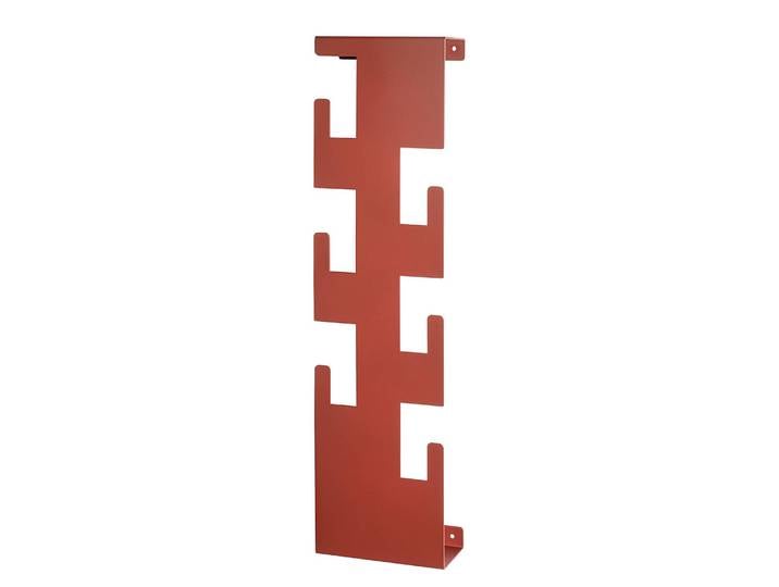 Porte-manteau mural Harrow 15 x 60 x 8cm Rouge