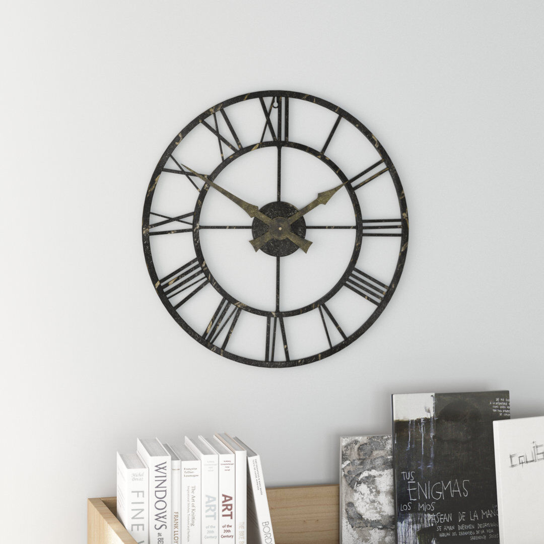Wrought Studio Orian Vintage Outdoor Clock - 50cm 50cm W X 50cm H X 3.5cm D