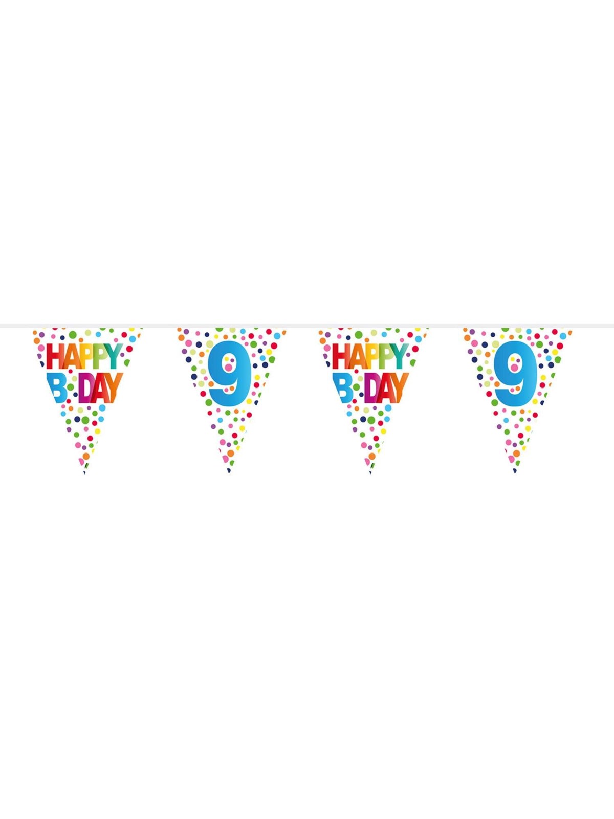 Folat BV - Confetti bunting 9 years 10mtr.