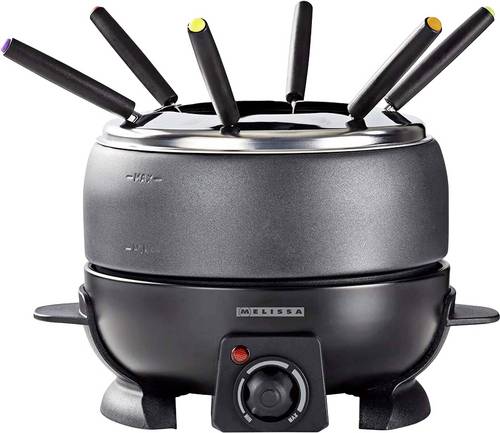 Melissa 16310236 Fondue 800W kabelgebunden, Überhitzungsschutz Schwarz