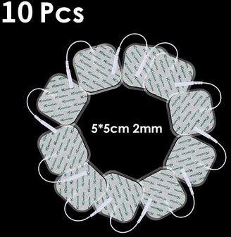 Inspire Essentials Reusable EMS TENS Electrode Pads Muscle Stimulator Replacement Gel Pads 10pcs